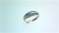 Ringe Sommer Dame Fantasia in Gelbgold Zaffiro 1.50 Ct ZAFIRO CT 1.50 DIAMANTI CT 0.108 SI/H - ZAFIRO CT 1.50 DIAMANTI CT 0.108 SI/H
